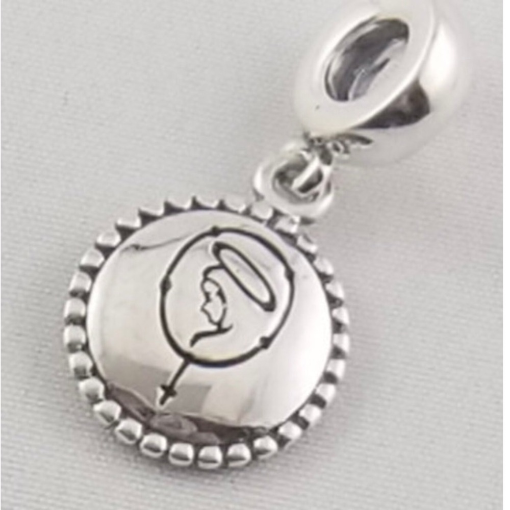 Pandora Faith Charm Religion Charm Ave Maria Charm Rosary Charm S925 Ale (C6)
